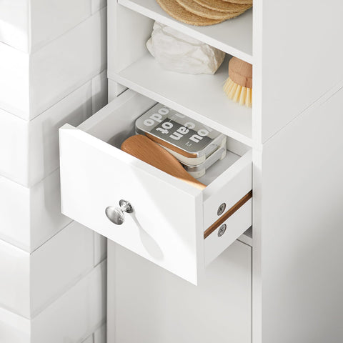 SoBuy cabinet open-shelves view demonstrates easy access to essentials