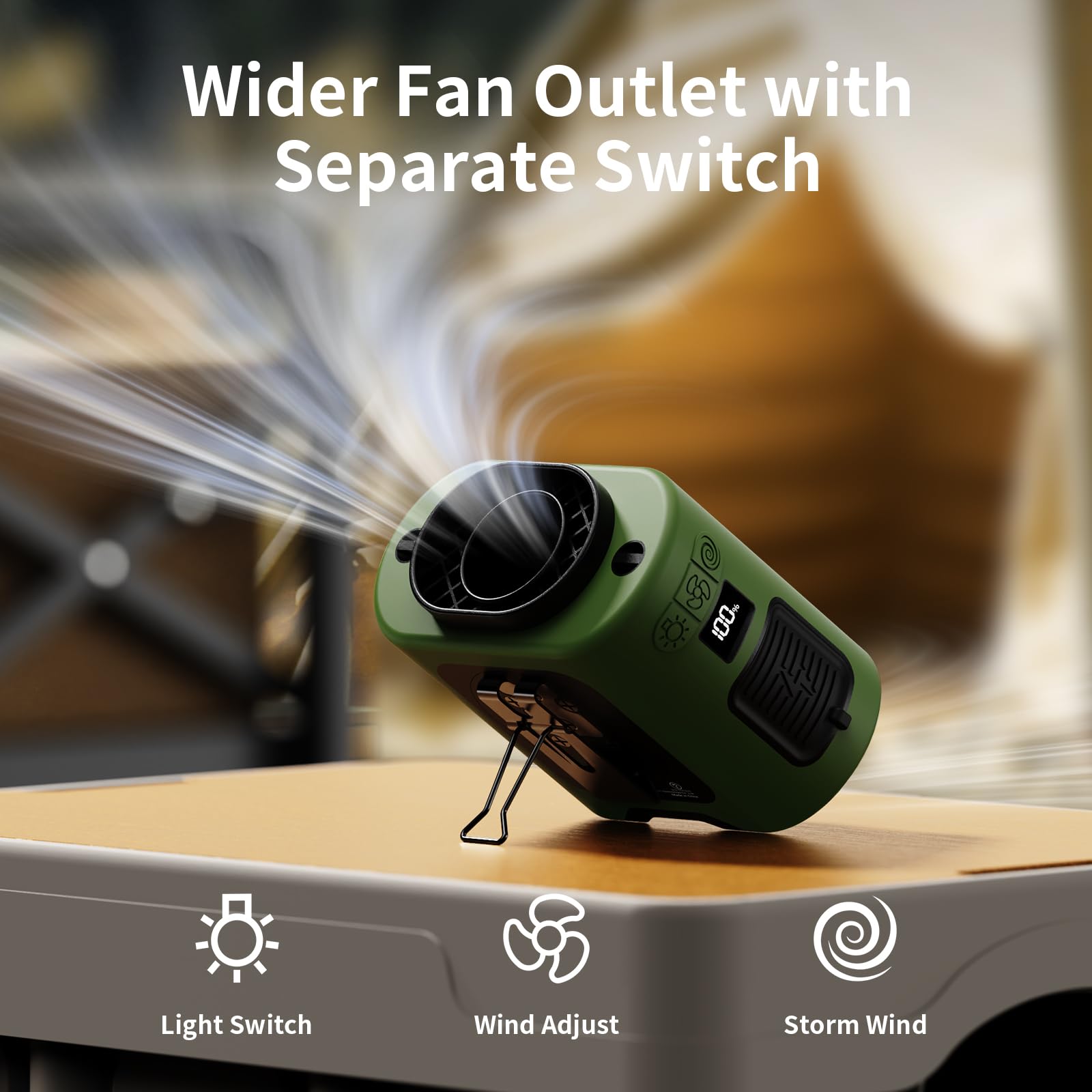 Socool fan silicone protective cover guards against drops during activity.