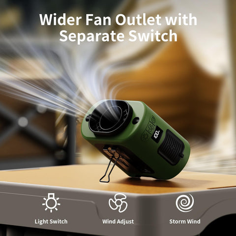 Socool fan silicone protective cover guards against drops during activity.