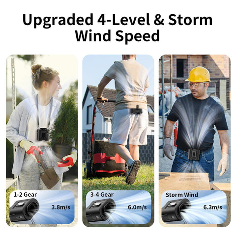 Socool 4-gear-storm-mode offers adjustable wind strength.