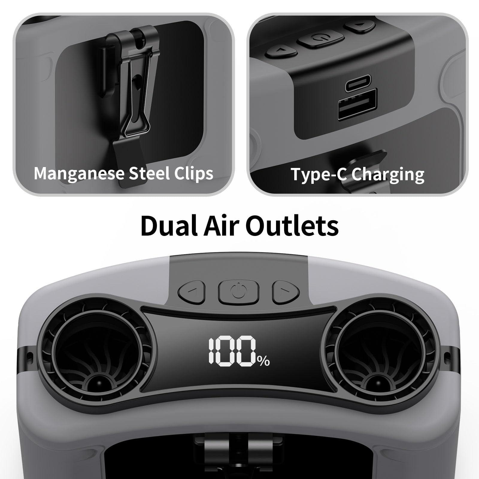 Socool dual-motor design delivering robust wind for faster cooling