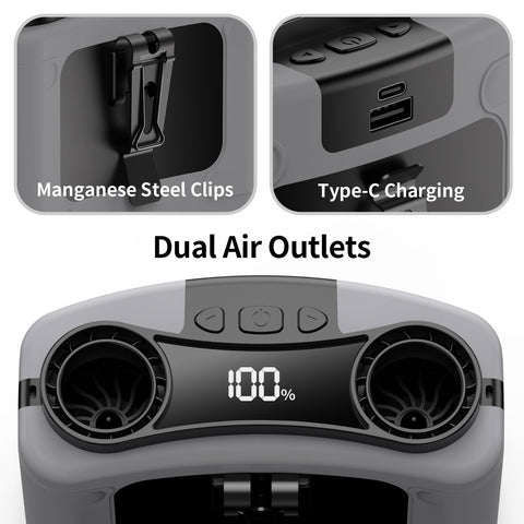 Socool dual-motor design delivering robust wind for faster cooling