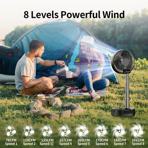 Socool fan 8-speed wind for natural to powerful cooling.