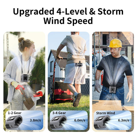 Socool fan with built‑in light and SOS mode for visibility and safety.