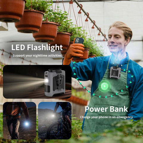 Socool fan led-light adds illumination for night activities