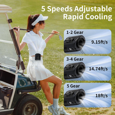 Socool portable fan weighing 290g is easy to carry for travel and daily use.