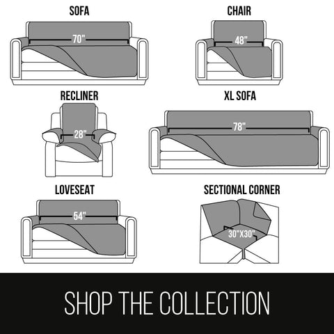 Sofa Shield adjustable straps customize fit for sectional layouts