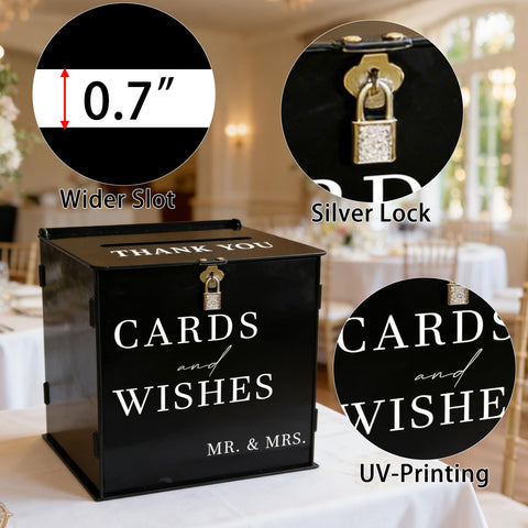 SOFARKKT personalized card box with name/date/logo for a memorable touch.