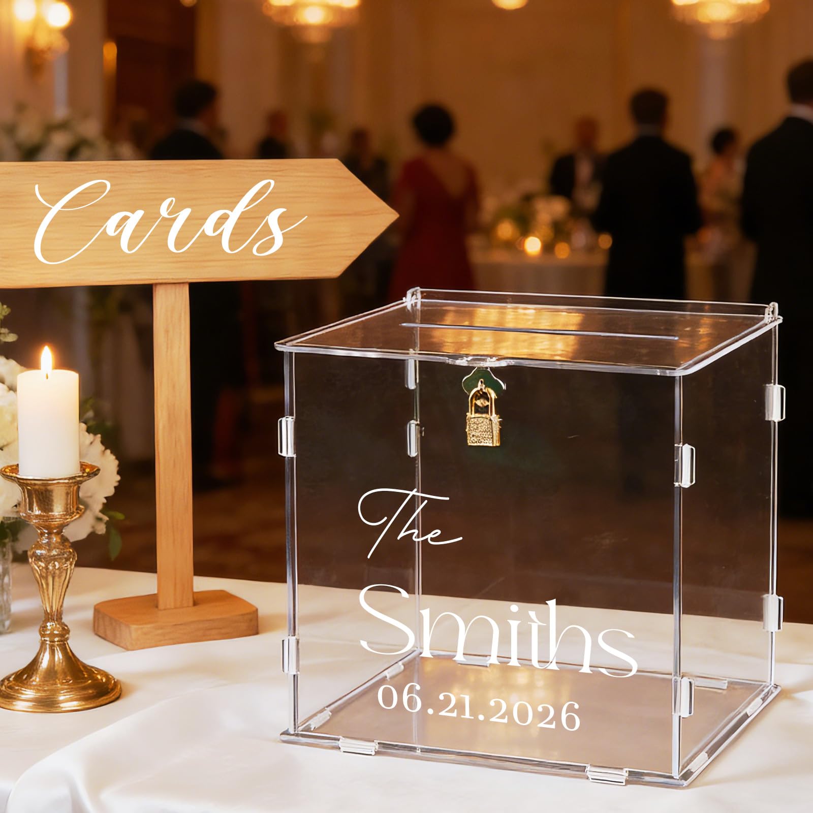 SOFARKKT versatile card box fits weddings, showers, birthdays, graduations