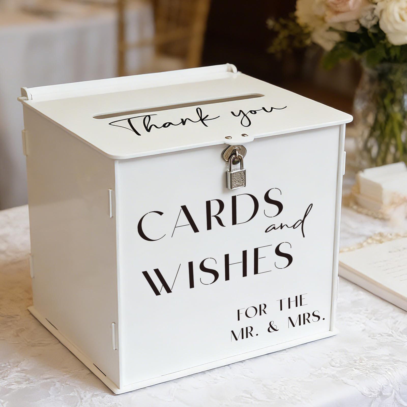 SOFARKKT wedding table decor vibe with elegant card box centerpiece