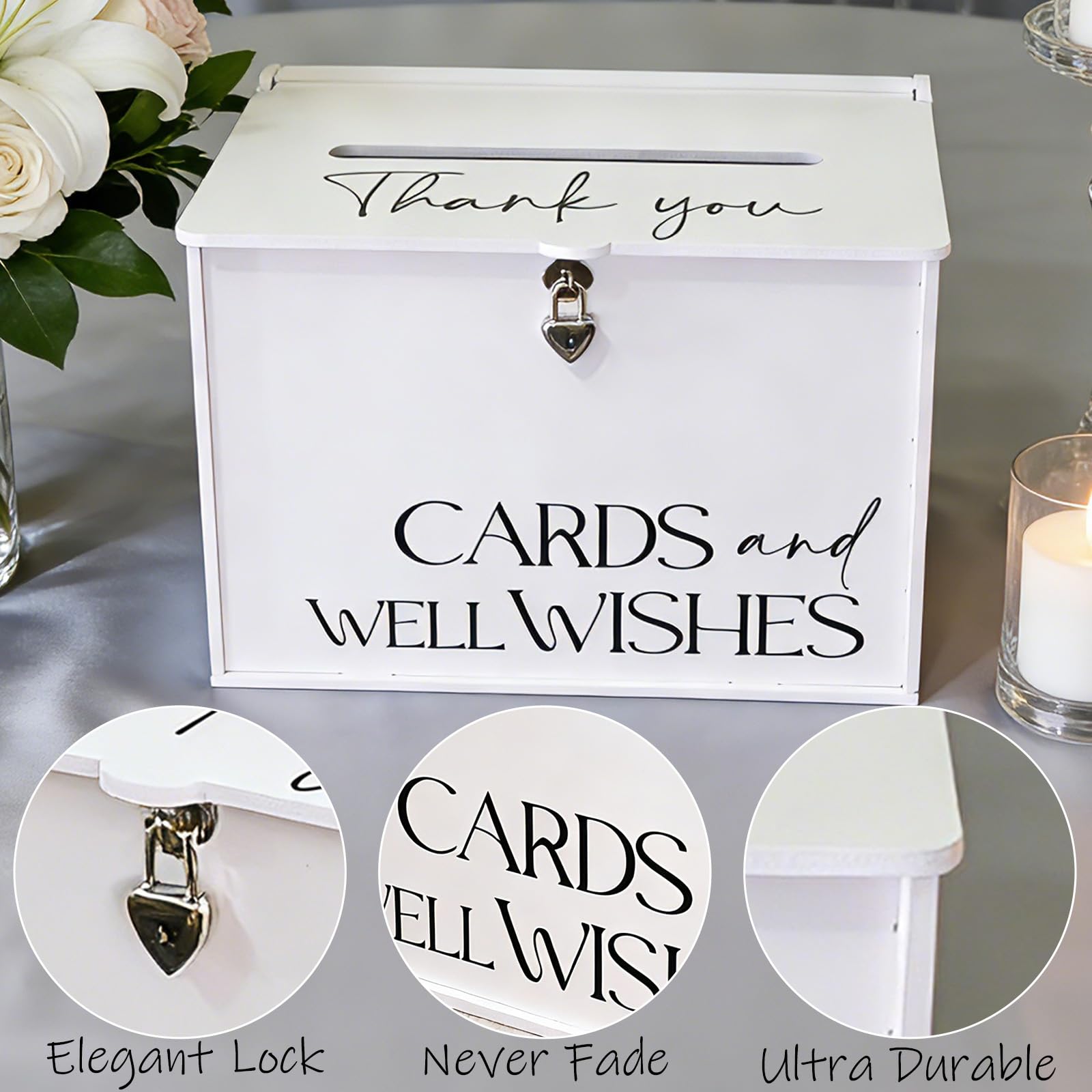 SOFARKKT white wedding decor adds timeless elegance to reception tables