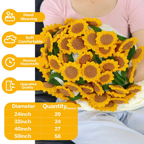 SoffMoiis handmade flower blanket with 3D petals adds living room elegance