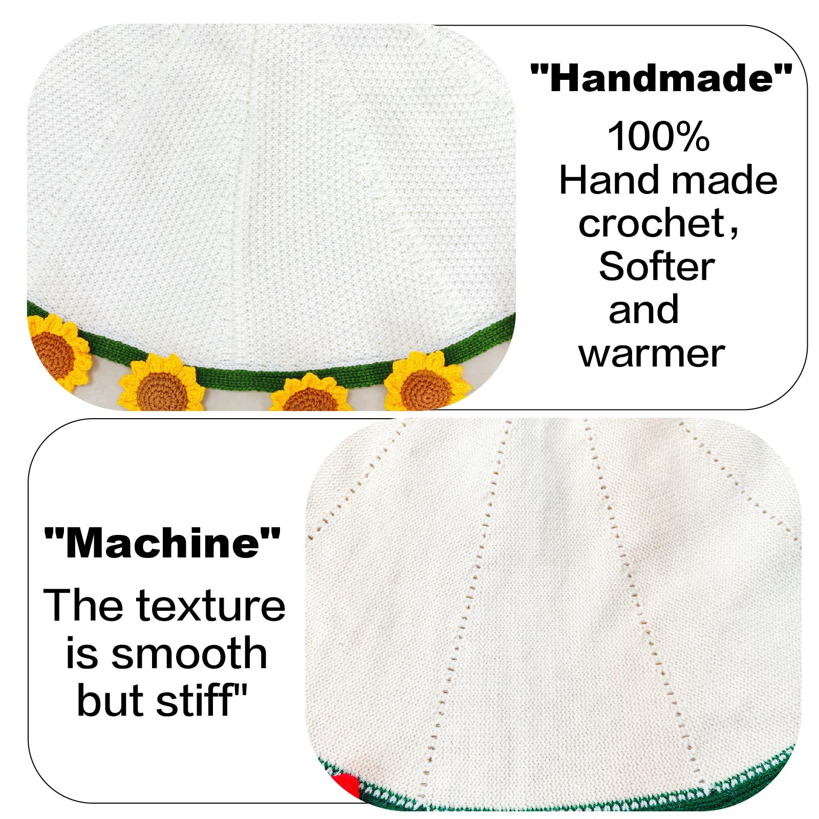 SoffMoiis Mothers Day decor and gifting floral knit blanket