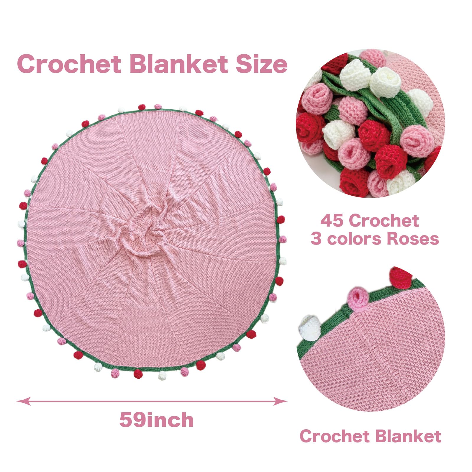 SoffMoiis multicolor floral throw blanket offers soft, breathable comfort for lounging.