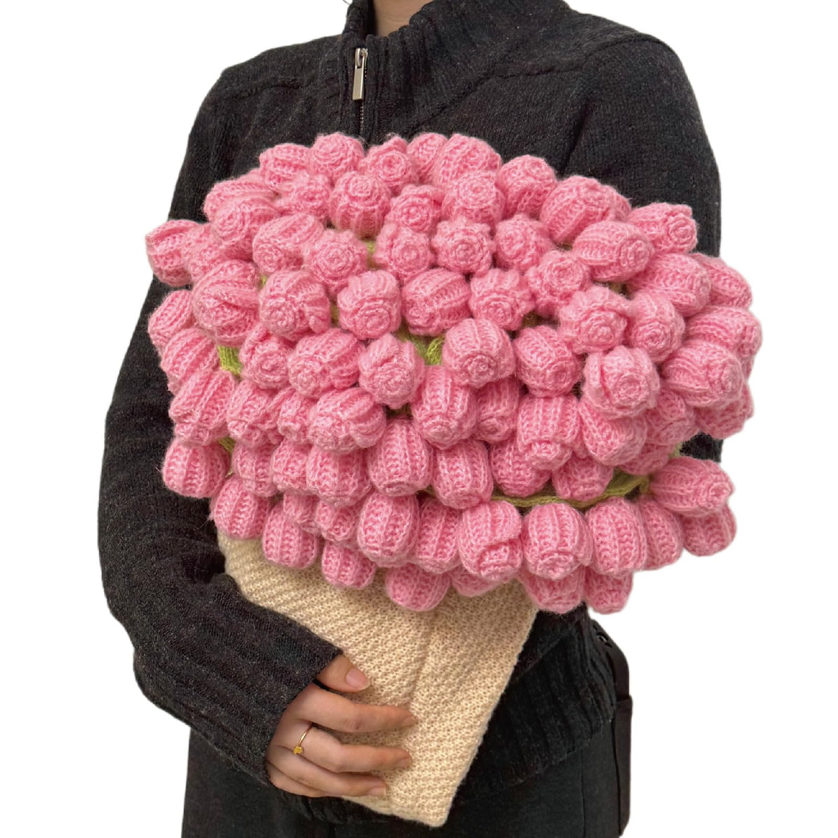 SoffMoiis pink rose bouquet blanket adds romantic ambiance to cozy living spaces.