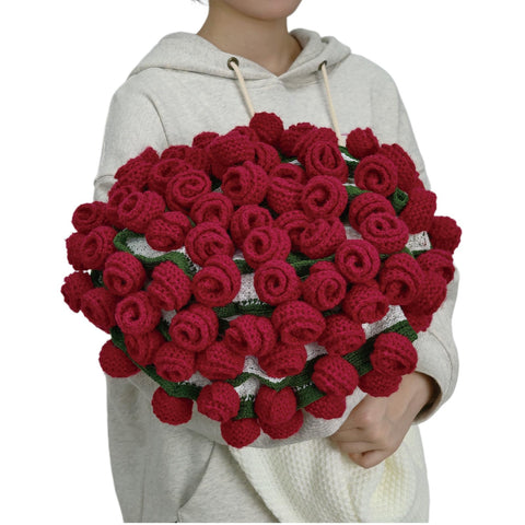 SoffMoiis red rose round blanket brightens any room with bold color.