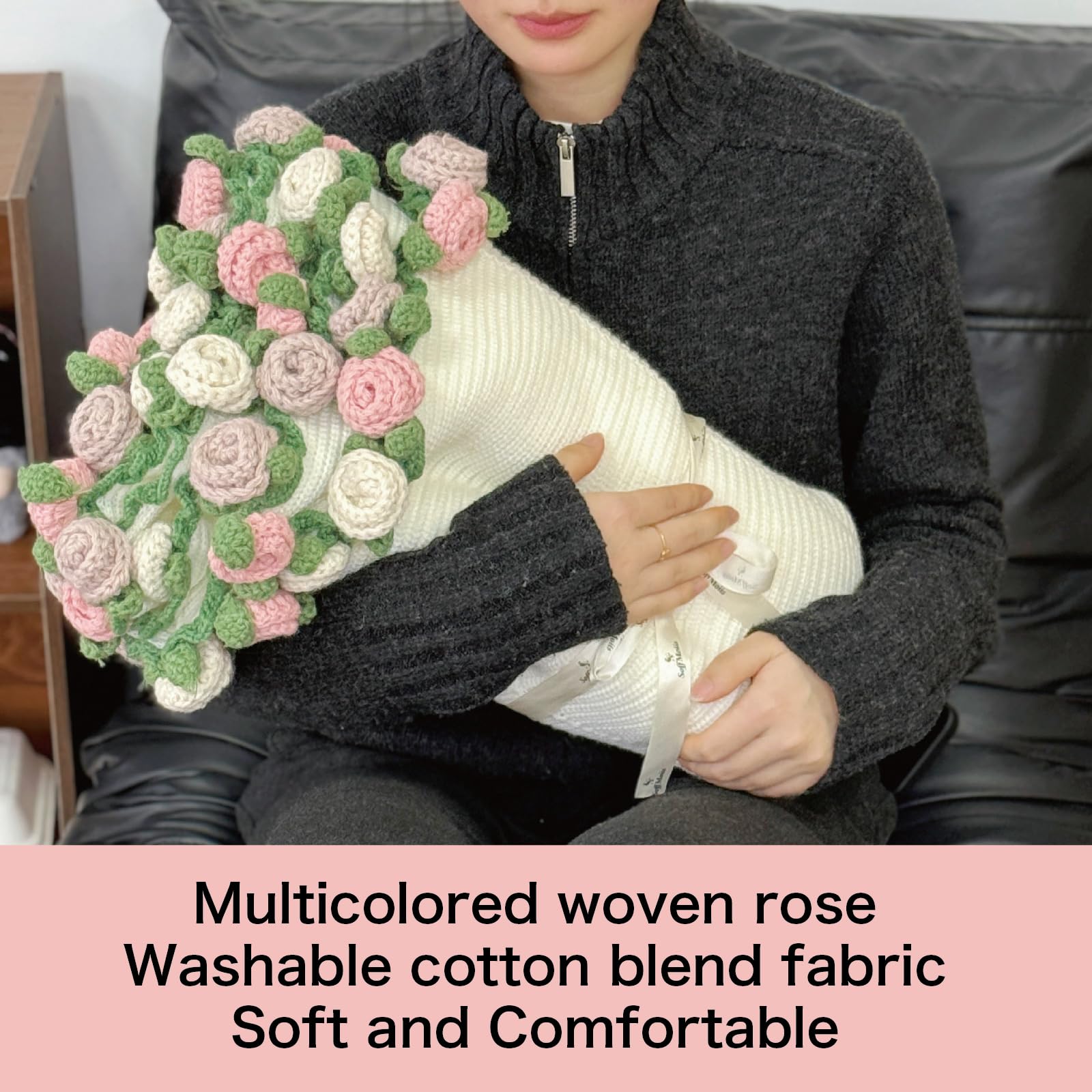 SoffMoiis Portable Knit Blanket ideal for travel or lounging