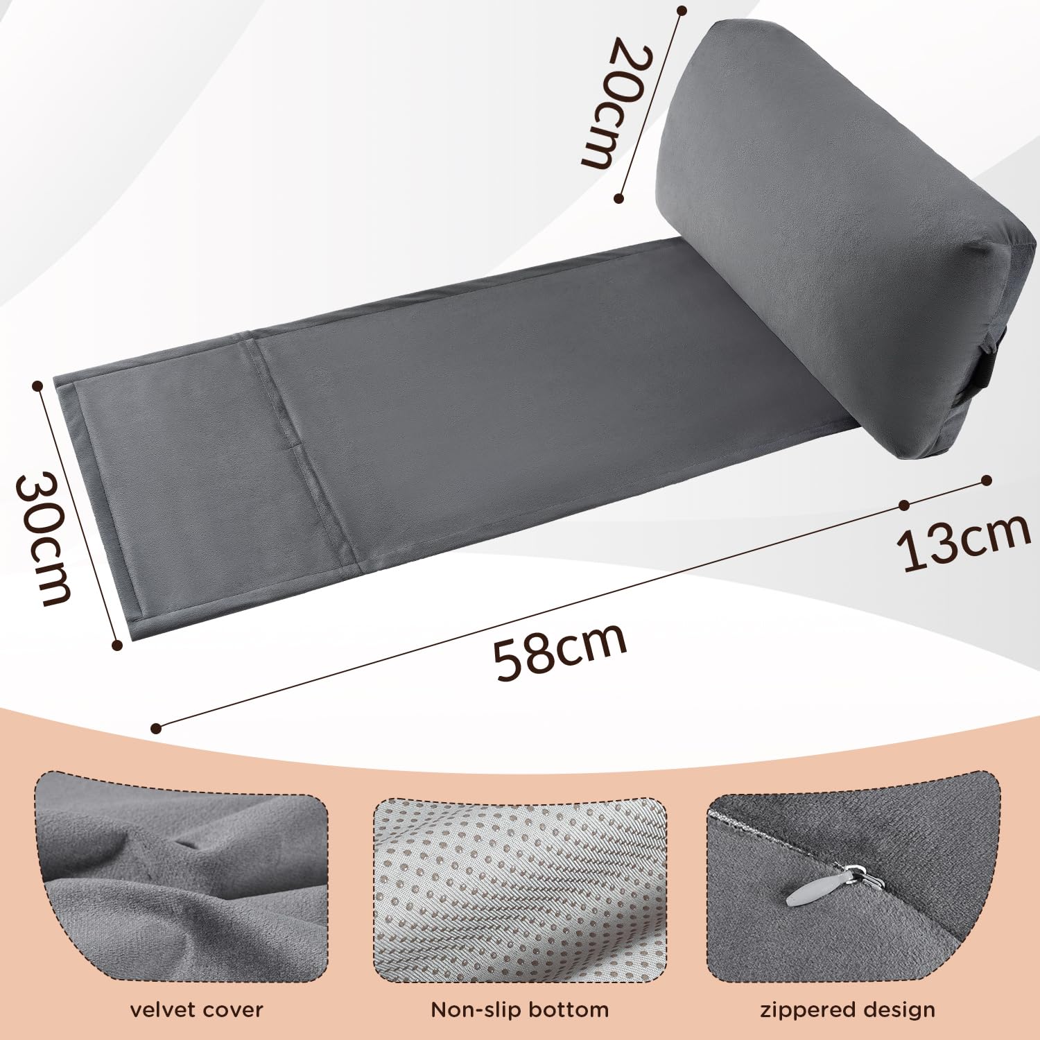 SofGlowly anti-slip-base design holds position for steady support