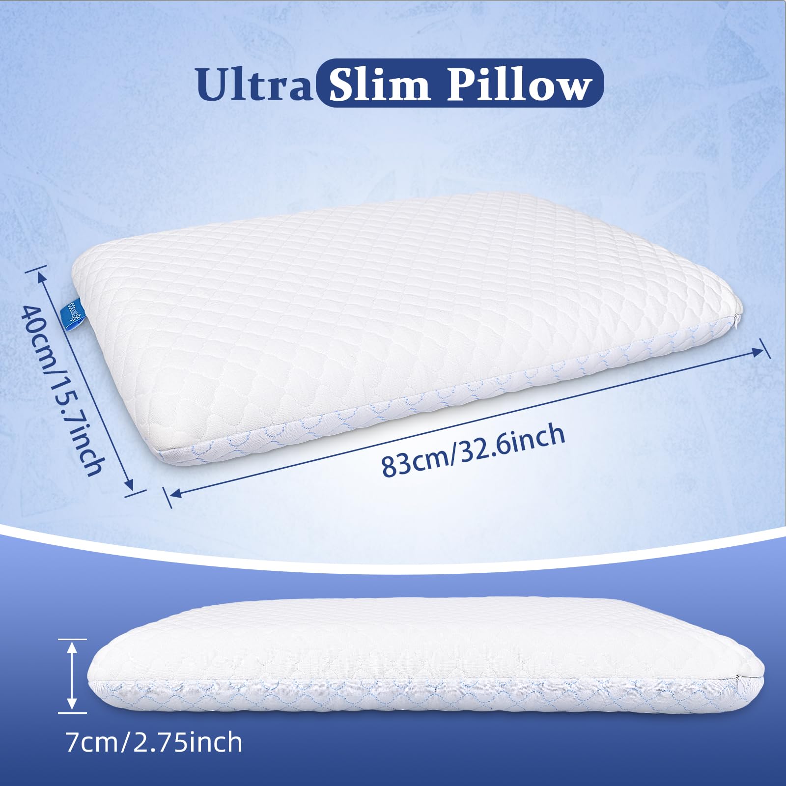 SofGlowly cooling viscose double-sided pillowcase for refreshing nights