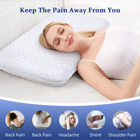 SofGlowly head-neck-shoulder support from memory foam pillow design