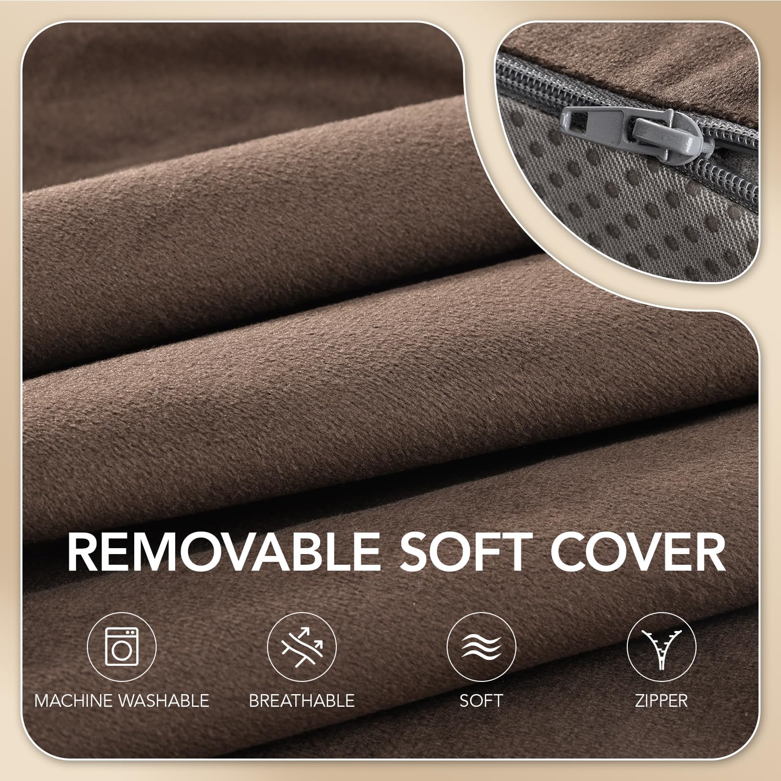 SofGlowly pillow on non-slip base stays in place during use