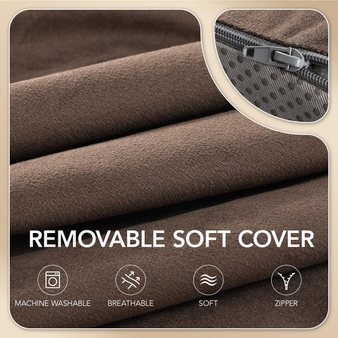 SofGlowly pillow on non-slip base stays in place during use