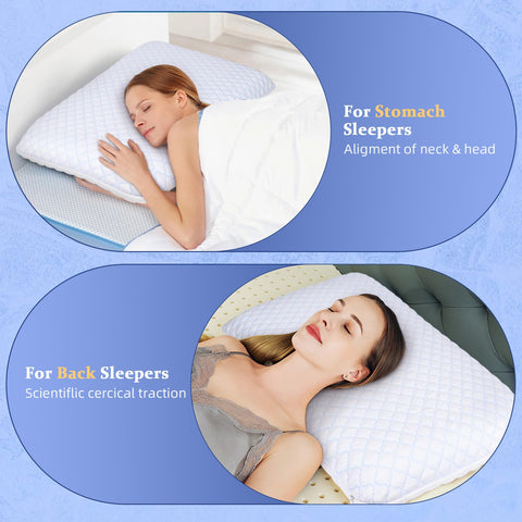 SofGlowly gel-infused memory foam for breathable comfort
