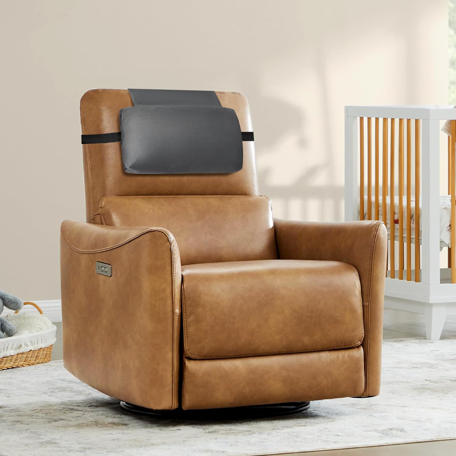 SofGlowly pocket-storage headrest helps keep small items handy