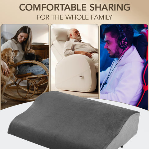 SofGlowly lumbar pillow suits seniors, gamers, and busy homes for daily upright comfort.