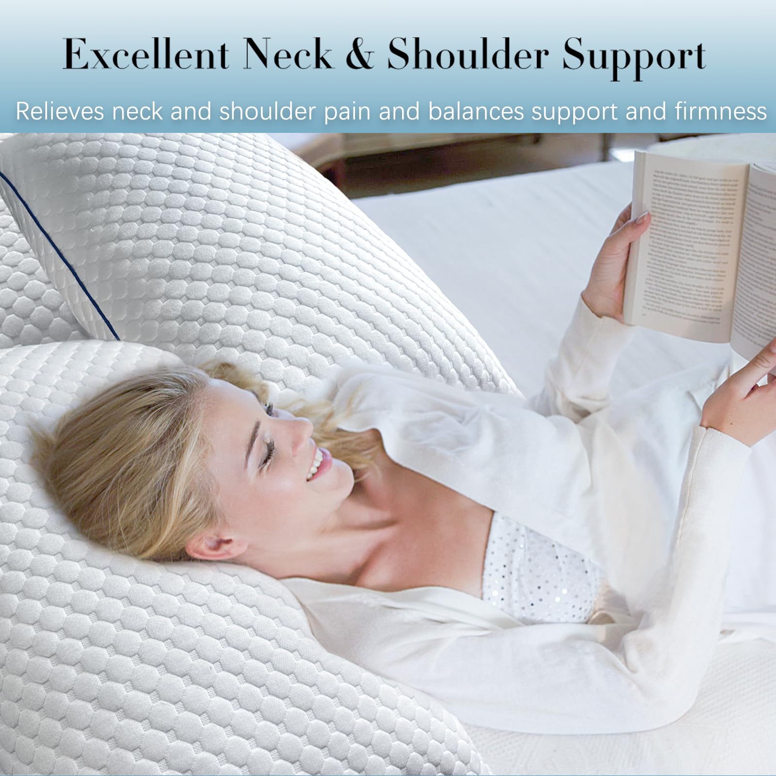 Sofslee shredded memory foam detail highlighting resilient filler