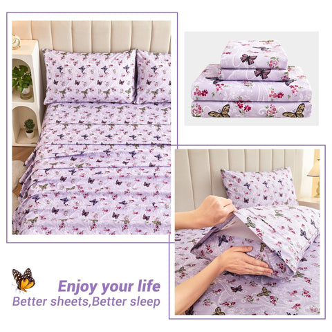 Softan breathable microfiber fabric helps wick moisture for a restful night.