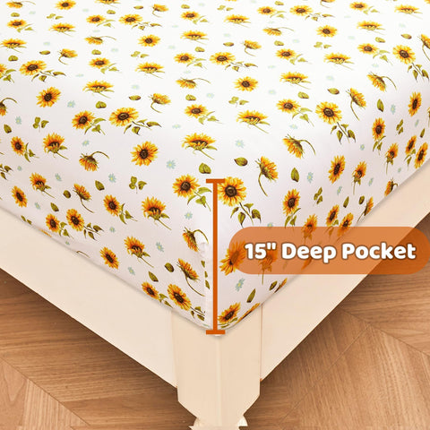 Softan queen sheet set with corner straps for a secure fit.