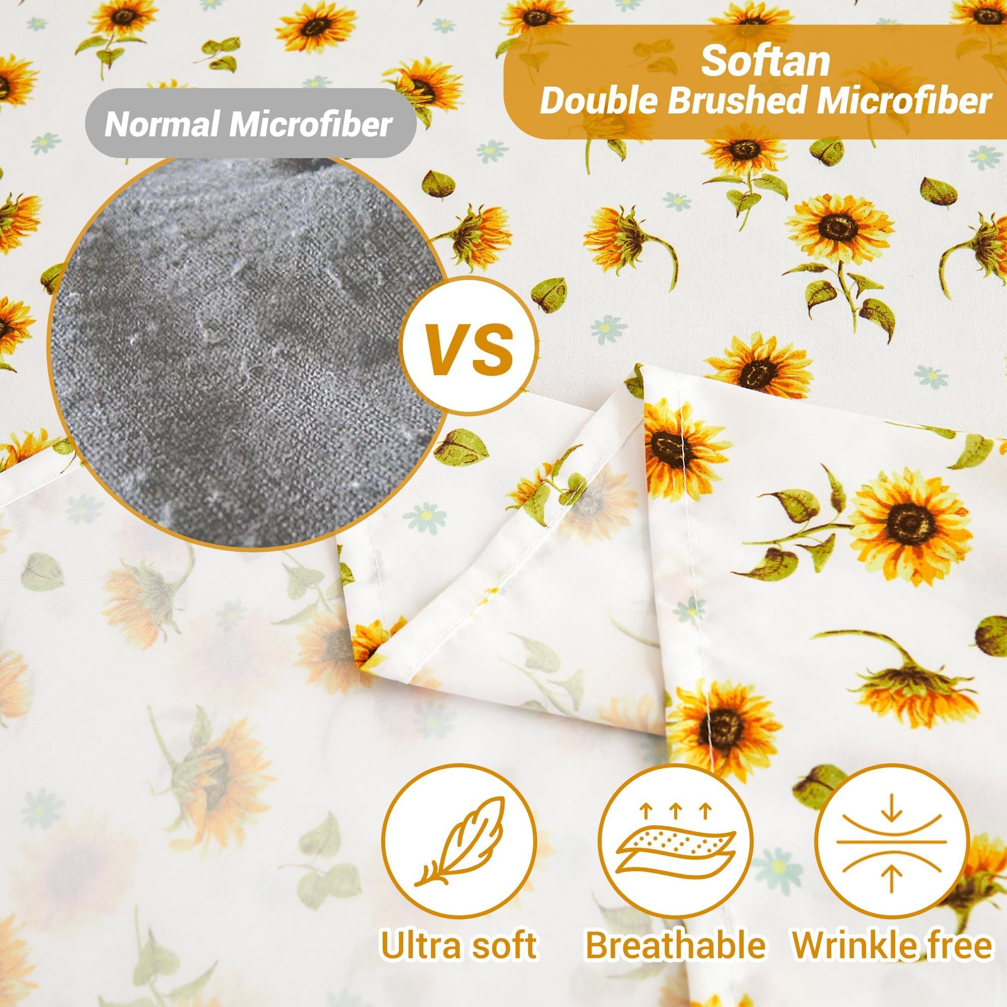 Softan deep-pocket fitted sheet fits mattresses up to 15 inches.