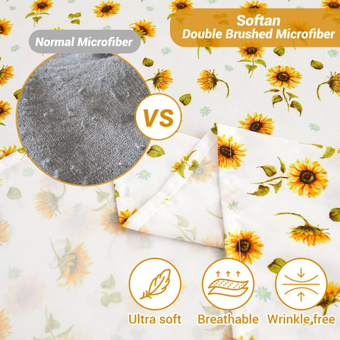Softan deep-pocket fitted sheet fits mattresses up to 15 inches.