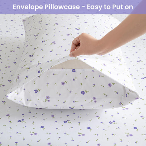 Softan floral microfiber close-up reveals soft texture.