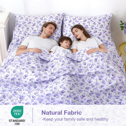 Softan OEKO-certified queen sheet set emphasizes safe materials for family use.