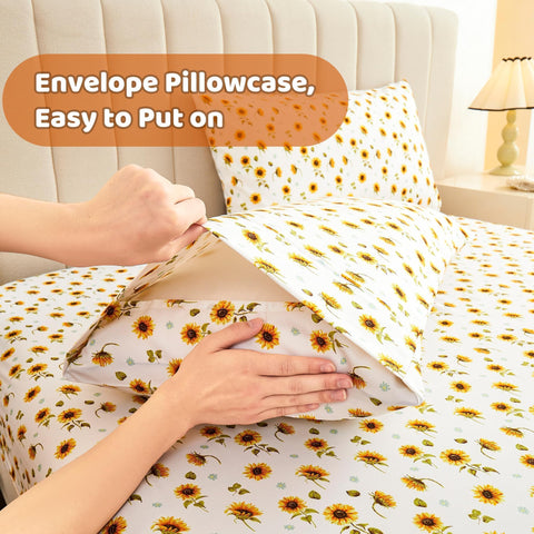 Softan flat sheet with generous dimensions for easy bed styling.