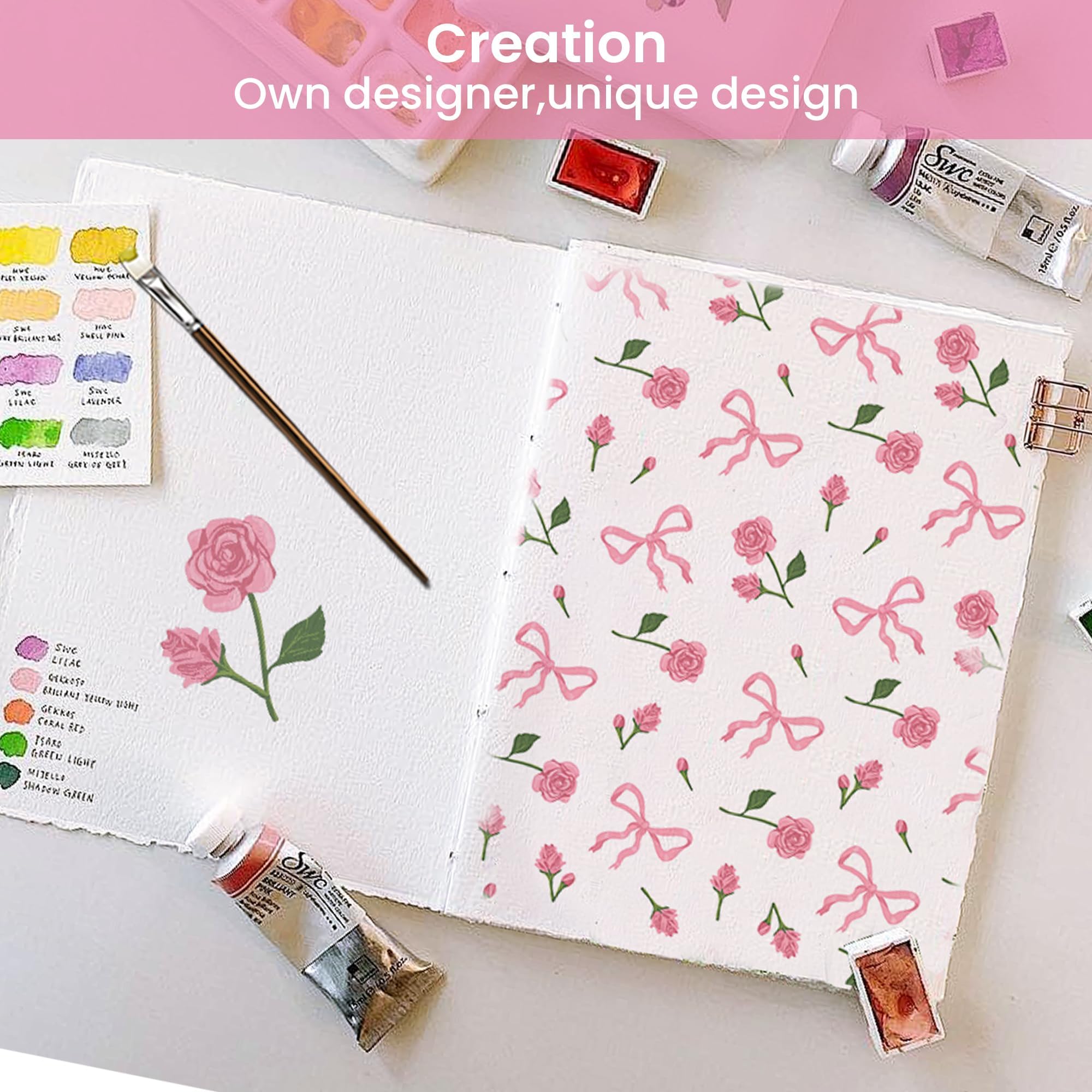 Softan rose-pattern-pillowcases complete the coordinated look.