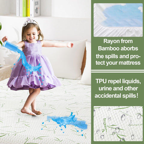 Softhour noiseless bamboo rayon cover for silent nights on any bed