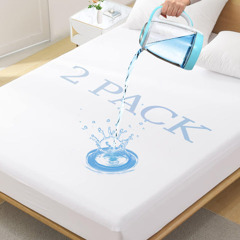Softhour waterproof mattress protector Twin XL keeps spills at bay on dorm beds.