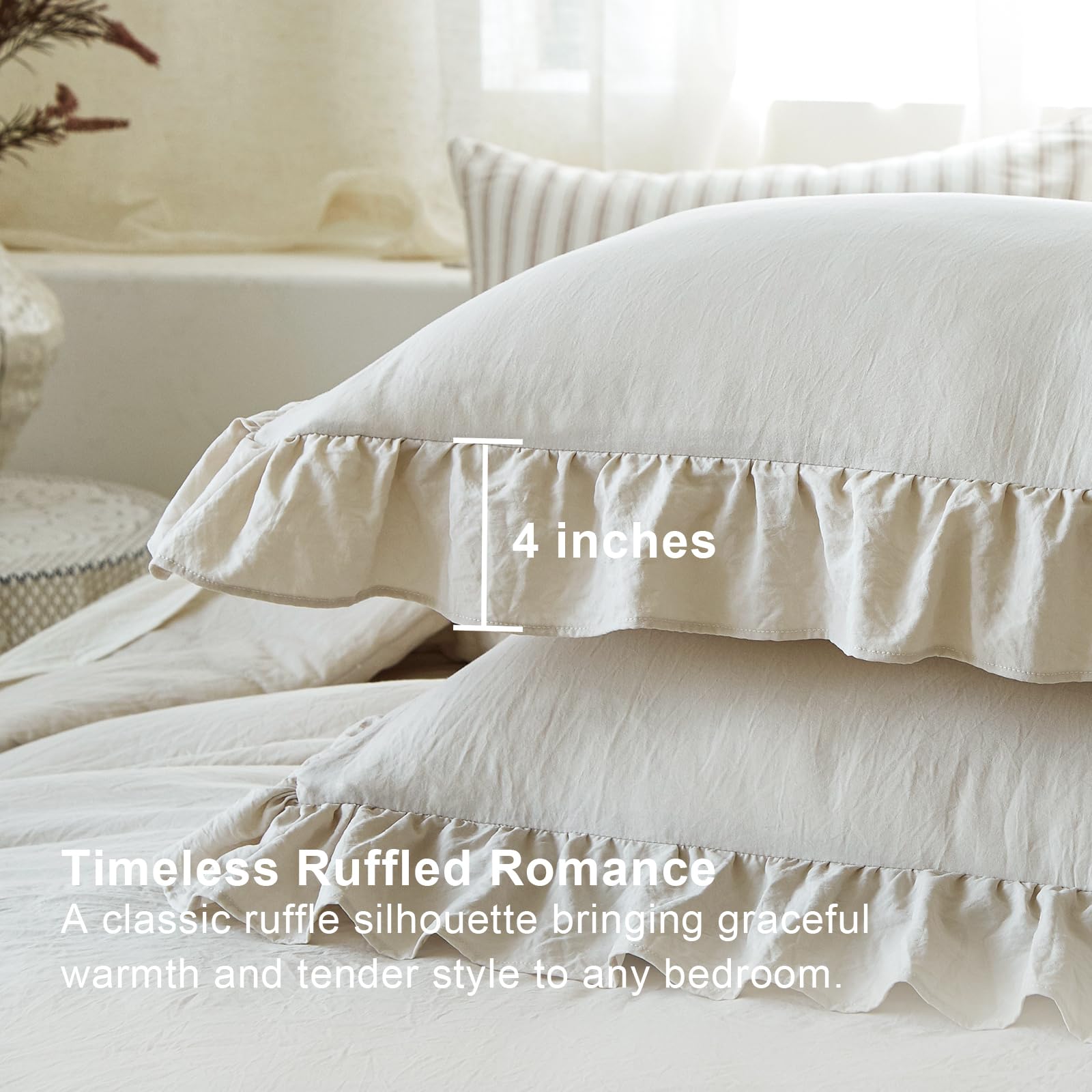 Softpage all-season bed setup demonstrates breathable warmth year-round.