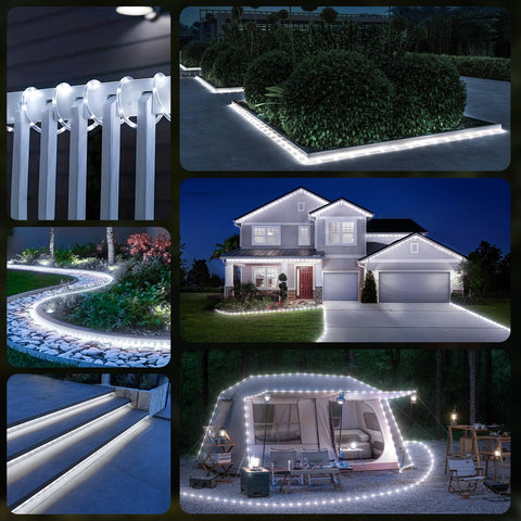 Soiarllt decorative lights for garden and patio, ideal for holidays.
