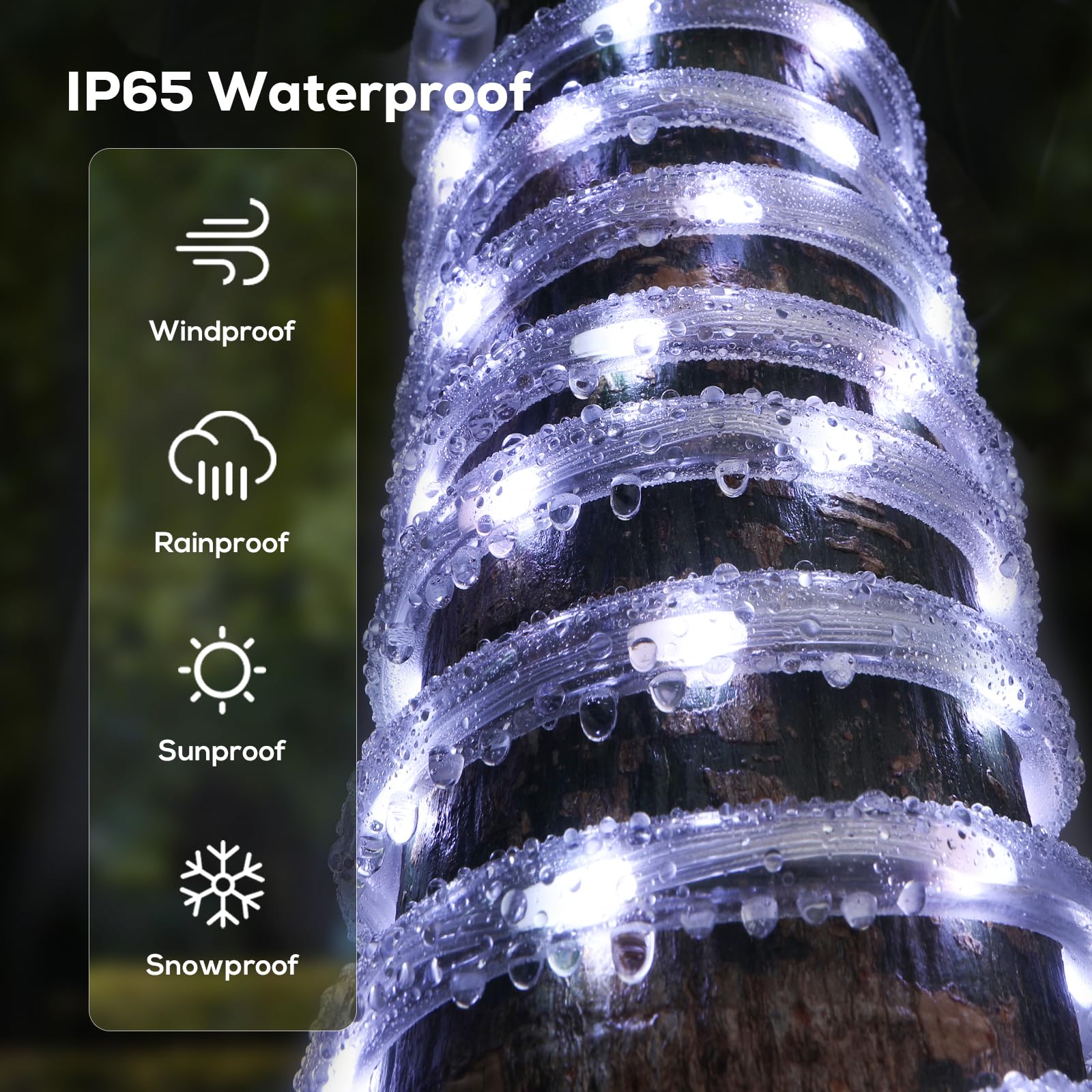 Soiarllt IP65 waterproof rope tube offers durable outdoor use.