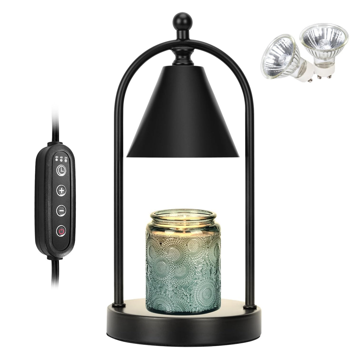 Soilsiu Candle Warmer Lamp front view showing flame-free setup for home fragrance