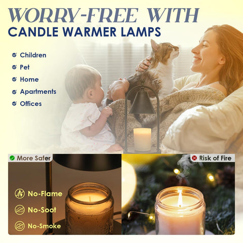Soilsiu Candle Warmer Lamp with two bulbs included for full brightness