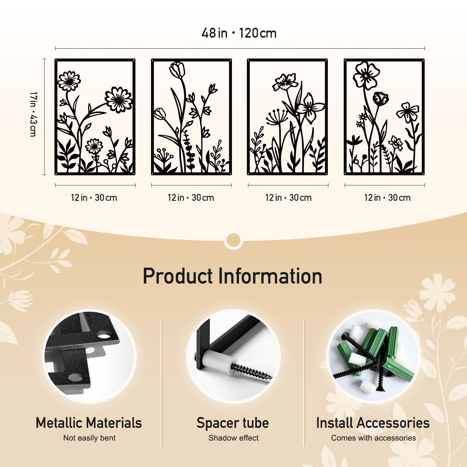Sokurdeg black wall decor suits living rooms or hallways with a sophisticated vibe