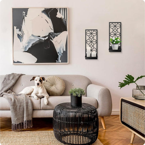Sokurdeg wall art candle holder set ready for quick hanging and display.
