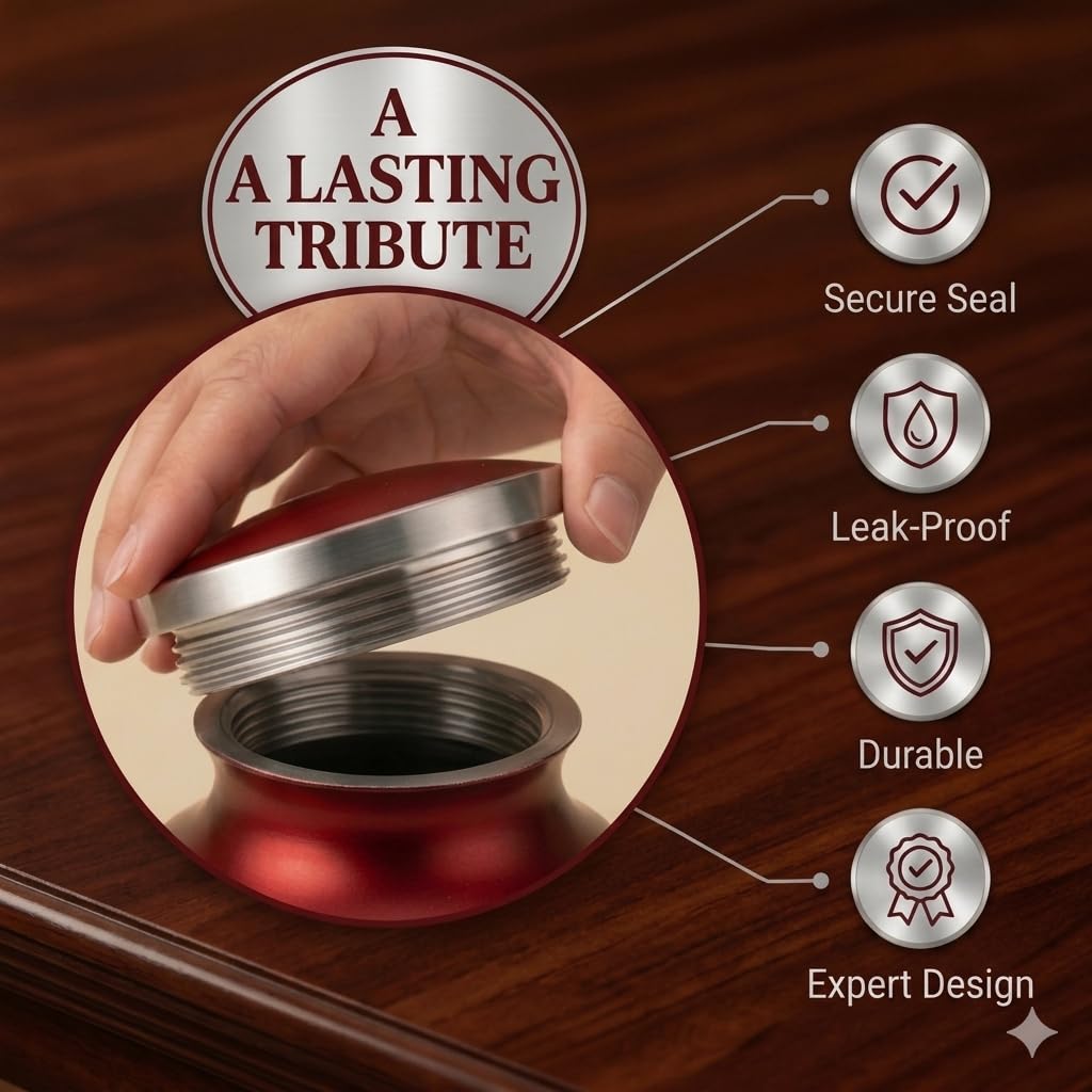 Solace Forever secure-threaded-lid urn ensures contents stay sealed.