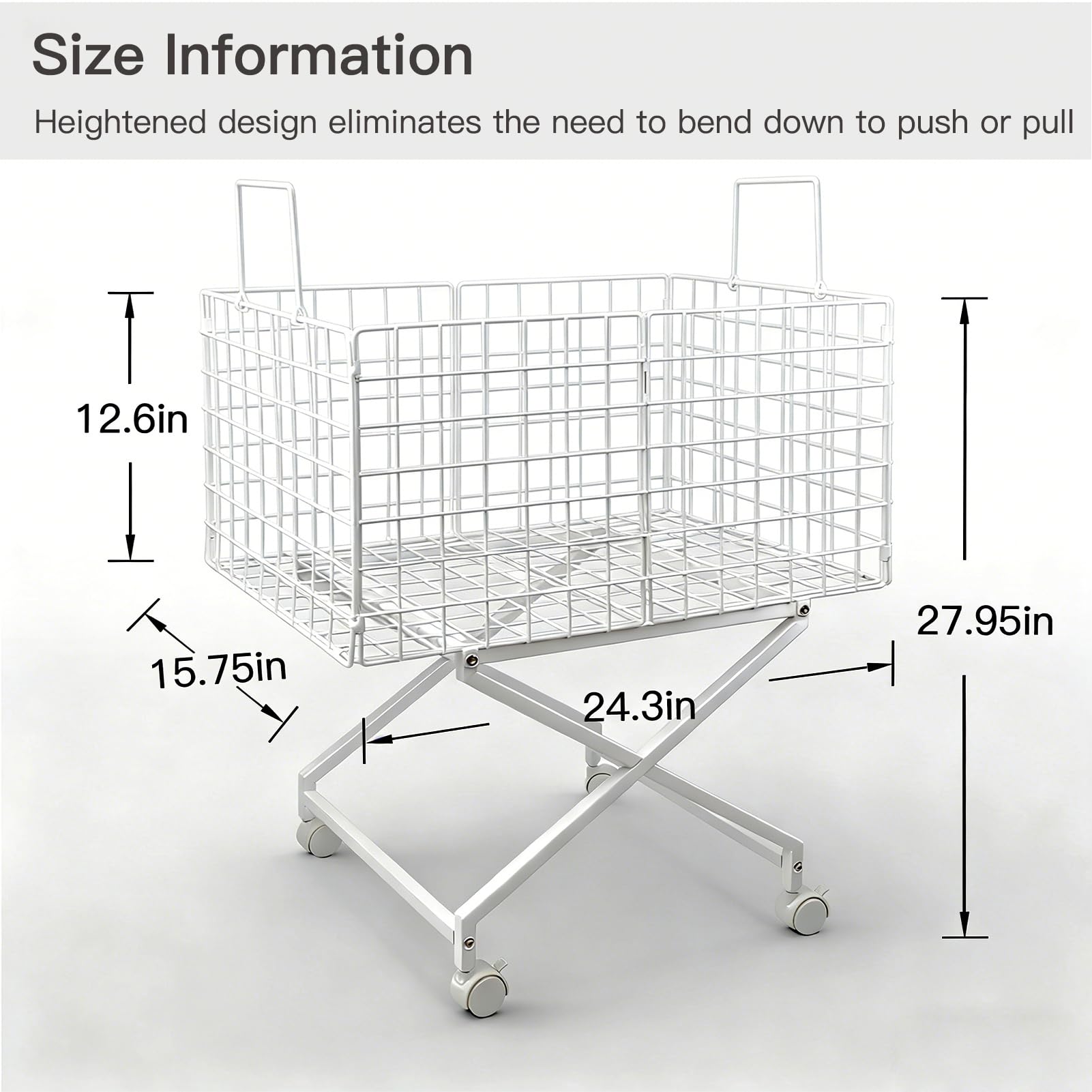 Solcasaco multi-purpose trolley adapts for groceries and linen transport.