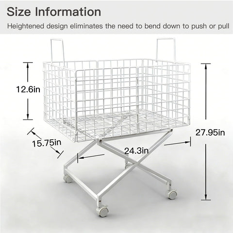 Solcasaco multi-purpose trolley adapts for groceries and linen transport.